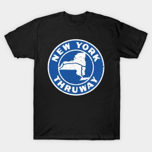 New York State Thruway Vintage 1960 Logo Distressed T-Shirt